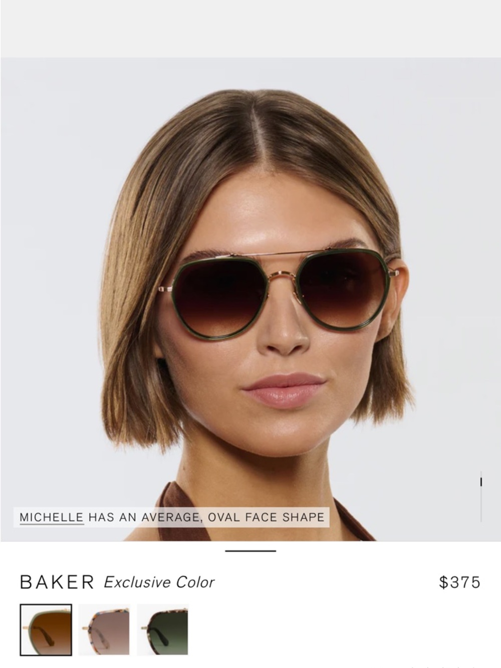 KREWE Baker Aviator Sunglasses Unisex